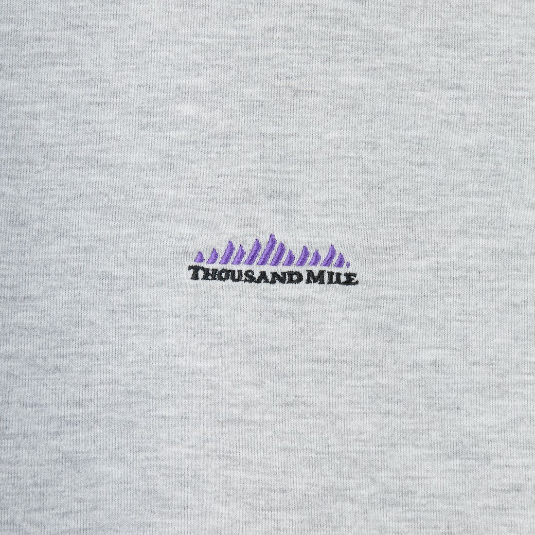 THOUSAND MILE [サウザンド マイル] ワンポイント刺繍ロゴ ロングスリーブTシャツ [TM252TC00280] 15 MD.GRY