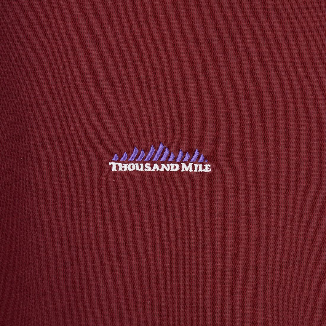 THOUSAND MILE [サウザンド マイル] ワンポイント刺繍ロゴ ロングスリーブTシャツ [TM252TC00280] 39 BORDEAU