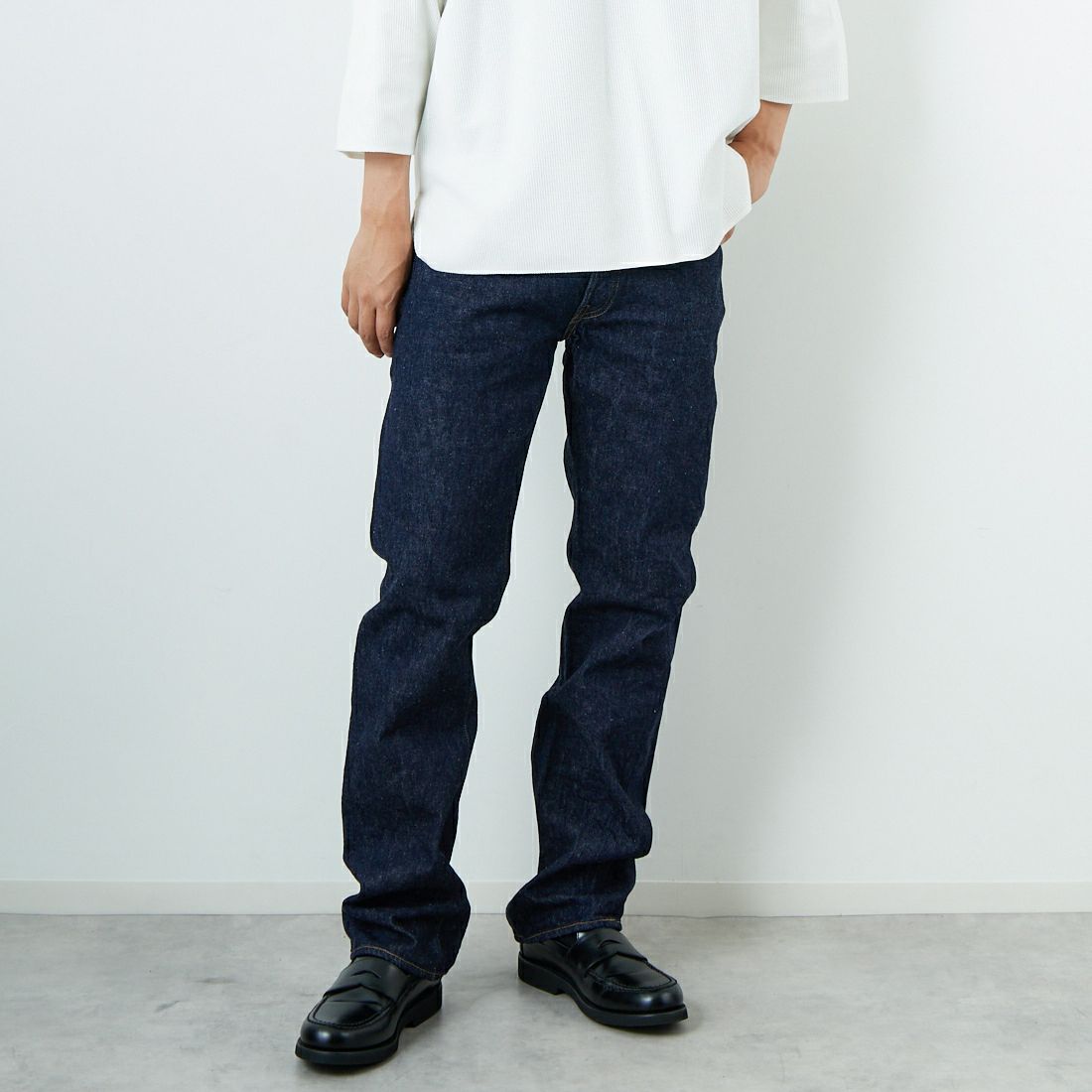ONE WASH&&モデル身長：179cm 着用サイズ：31&&