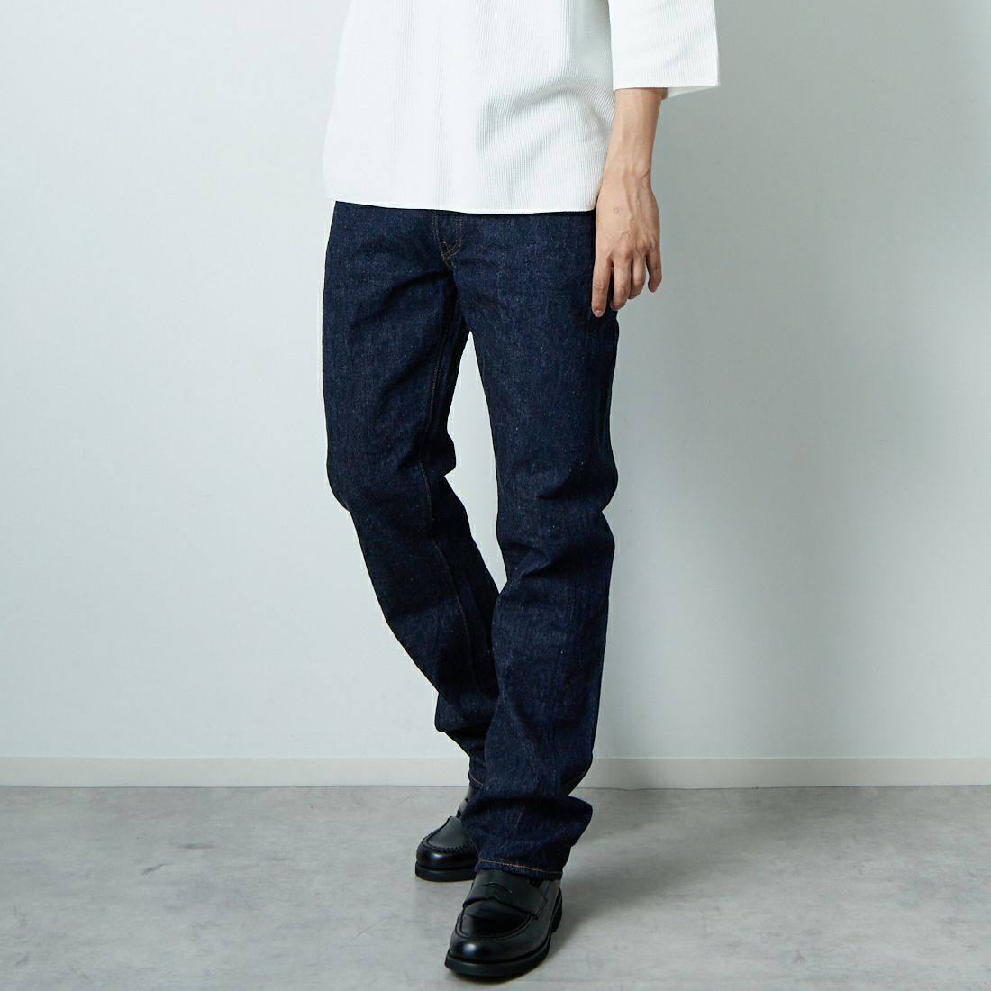 WAREHOUSE [ウエアハウス] 1947モデル Lot DD-1001XX ジーンズ [DD1001XX] ONE WASH &&モデル身長：179cm 着用サイズ：31&&