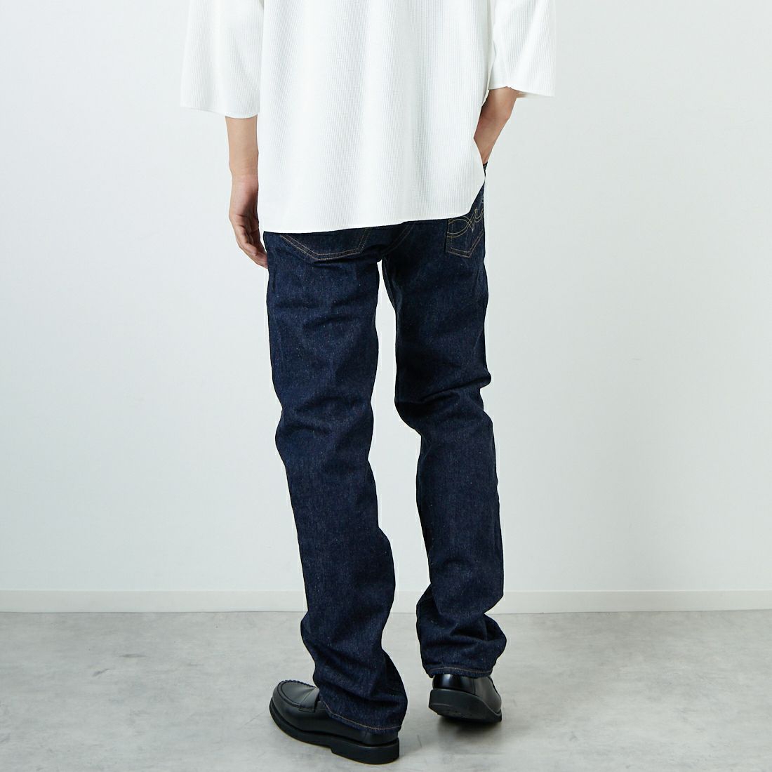 WAREHOUSE [ウエアハウス] 1947モデル Lot DD-1001XX ジーンズ [DD1001XX] ONE WASH &&モデル身長：179cm 着用サイズ：31&&
