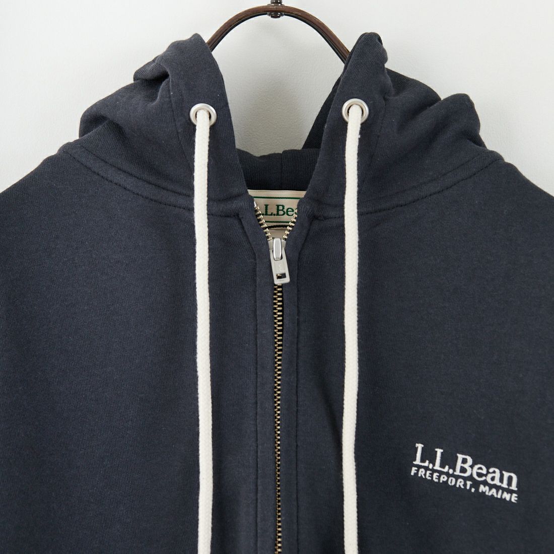 L.L.BEAN [エルエルビーン] PORTAGE フルジップフーデッドスウェット [5475-1135] 48 DK.CHAR