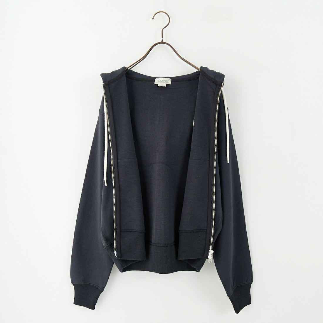 L.L.BEAN [エルエルビーン] PORTAGE フルジップフーデッドスウェット [5475-1135] 48 DK.CHAR