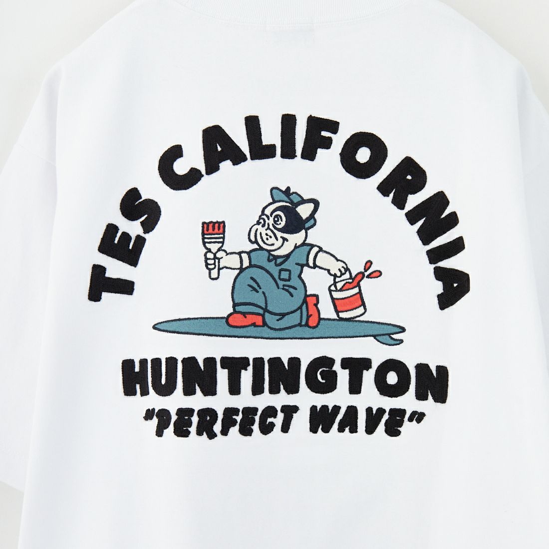 The Endless Summer [エンドレスサマー] ペインターサーファー刺繍Tシャツ [C-25574328] 07 WHITE