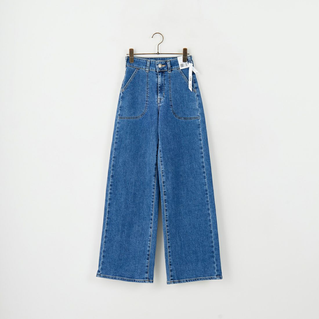 SOMETHING [サムシング] LISA レースアップワイドデニム [SEA580] 98 L.BLUE