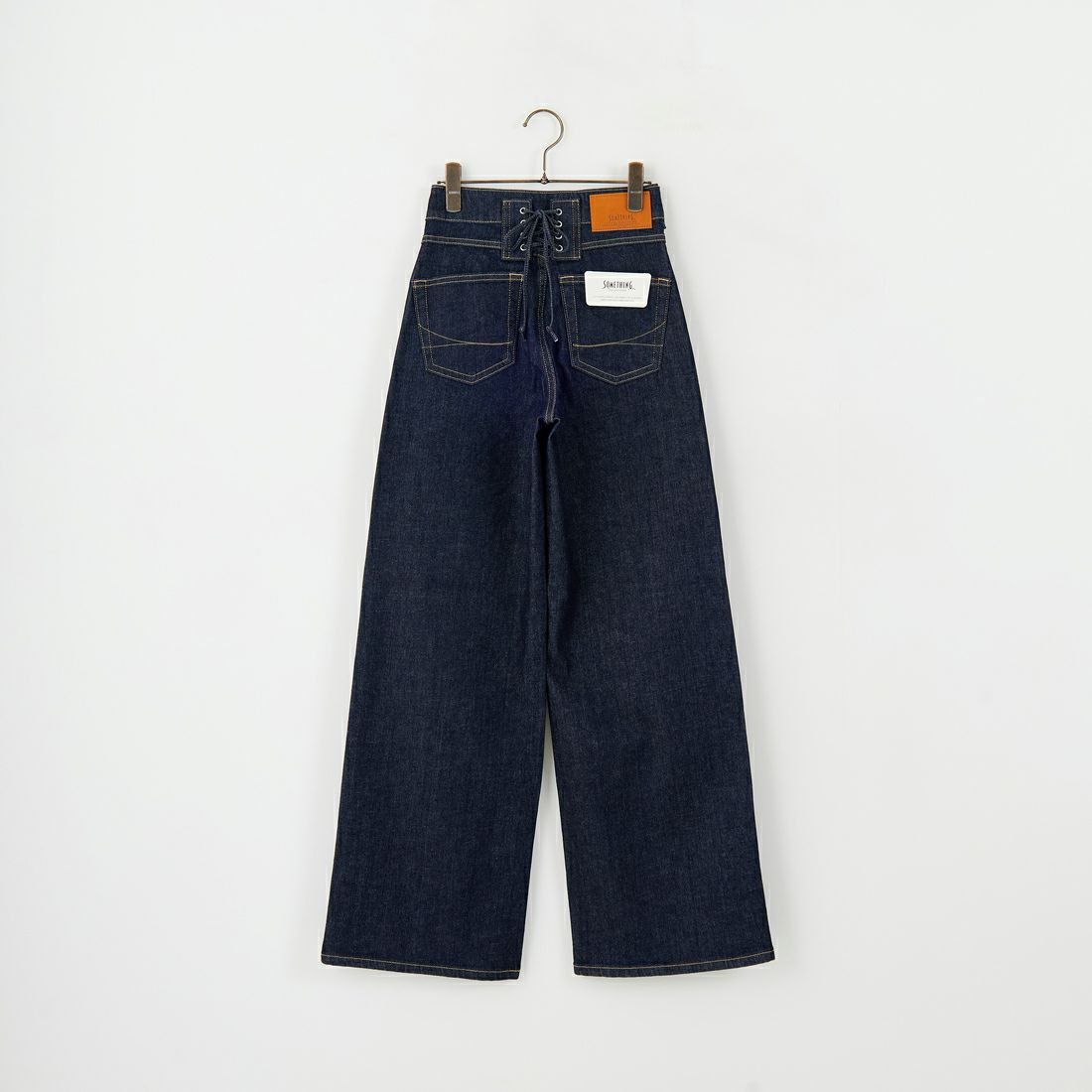 SOMETHING [サムシング] LISA レースアップワイドデニム [SEA580