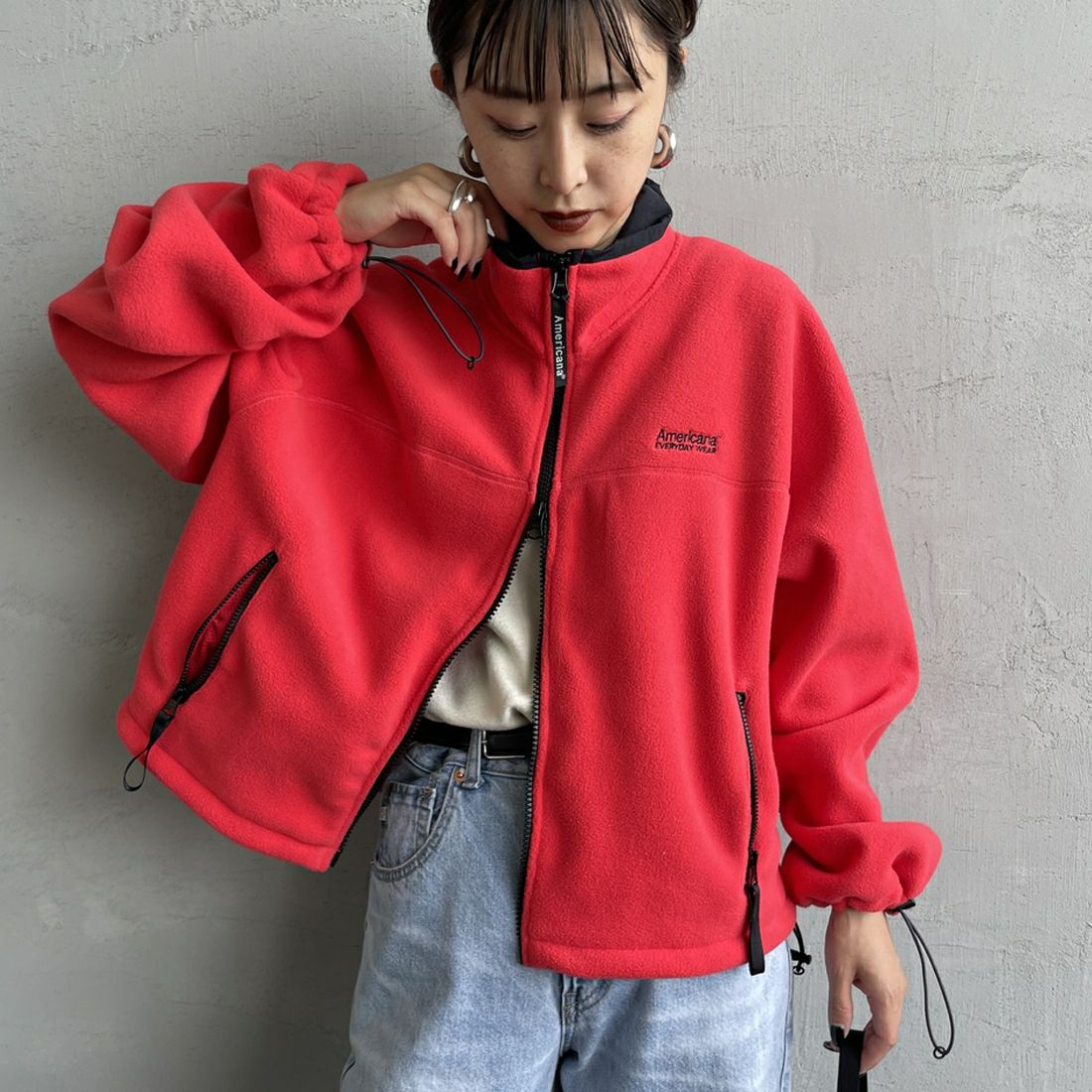 ﾚｯﾄﾞ&&モデル身長：150cm 着用サイズ：ONE SIZE&&