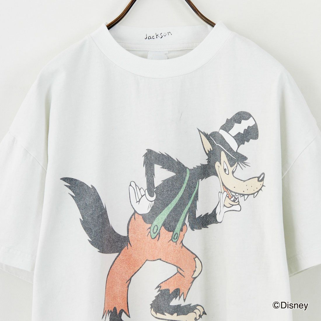 JACKSON MATISSE [ジャクソンマティス] 「THE BIG BAD WOLF」 プリントTシャツ [JM25AW001] WHITE