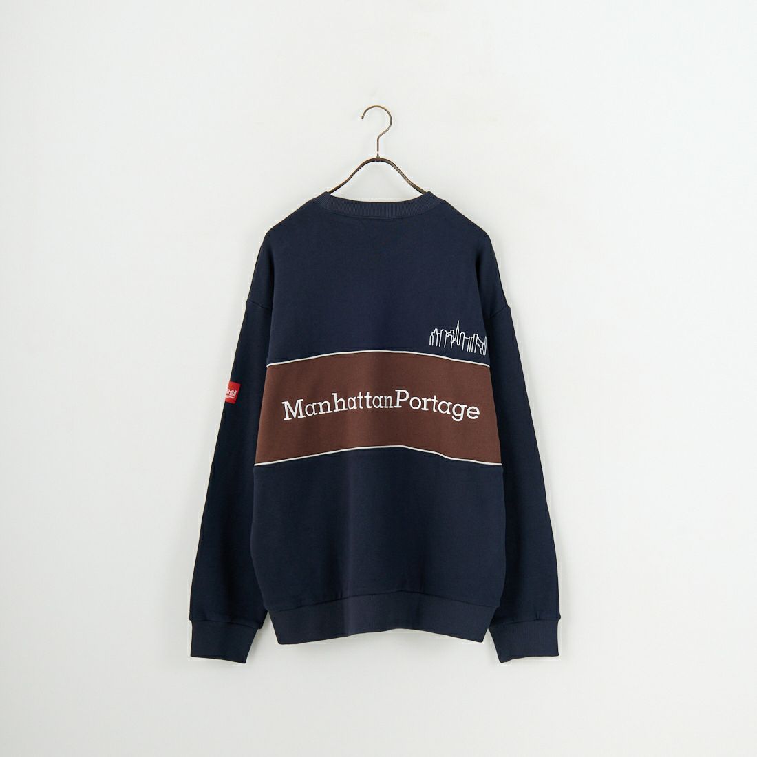 MANHATTAN PORTAGE [マンハッタンポーテージ] 別注 バック切替デザイン クルーネックスウェット [25FWMP-IN72-JF] NAVY