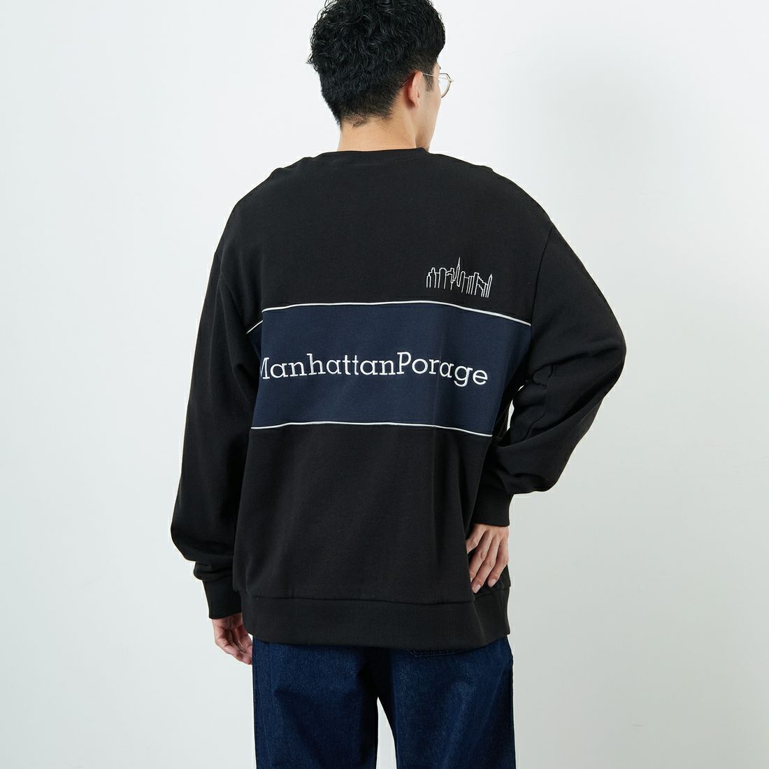 BLACK&&モデル身長：168cm 着用サイズ：L&&