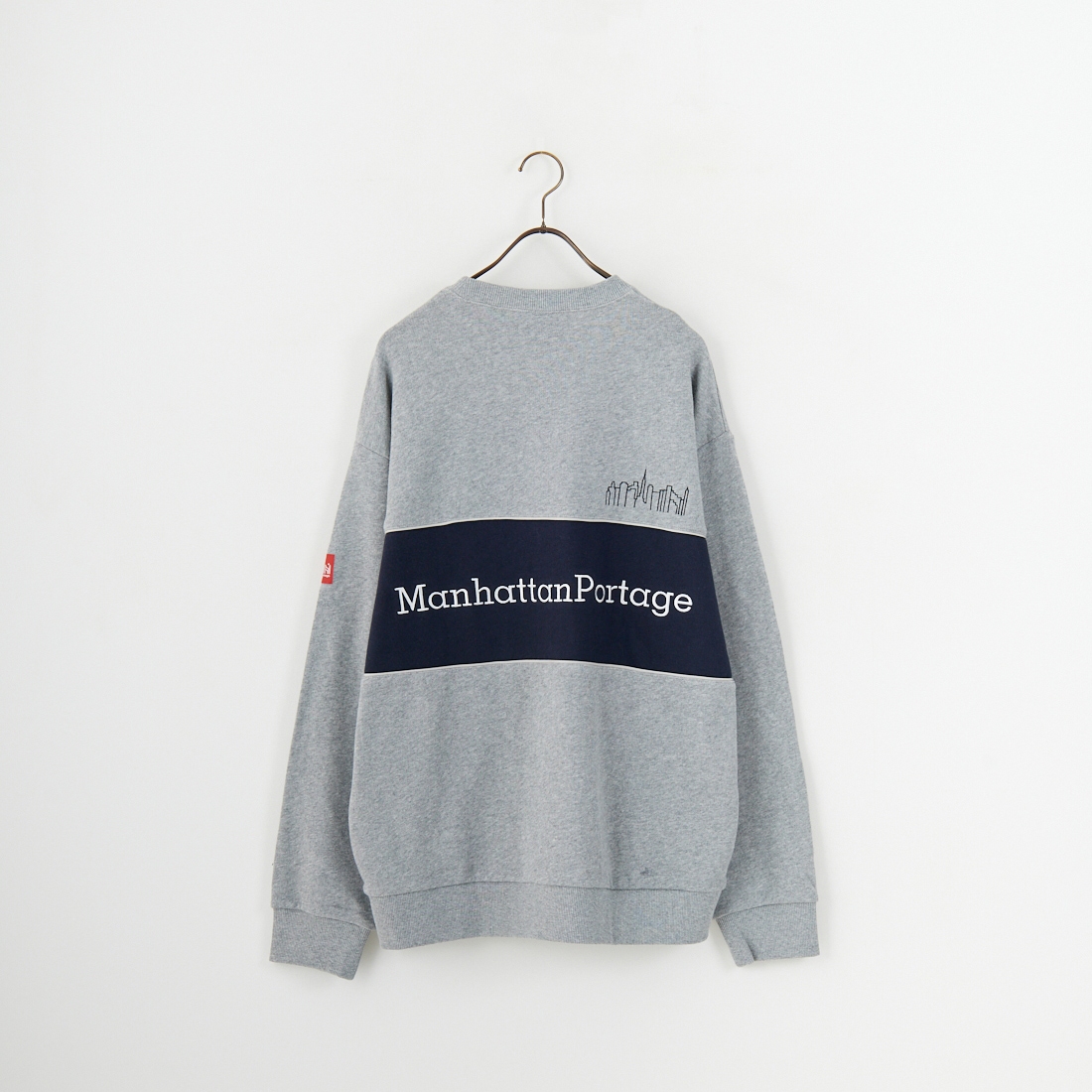 MANHATTAN PORTAGE [マンハッタンポーテージ] 別注 バック切替デザイン クルーネックスウェット [25FWMP-IN72-JF] H.GRAY
