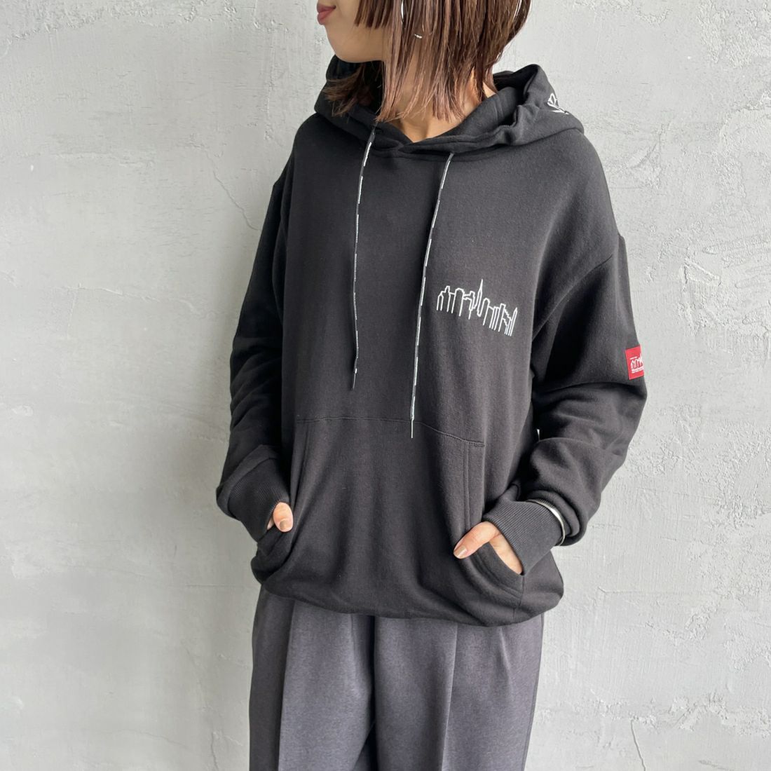 BLACK&&モデル身長：159cm 着用サイズ：S&&