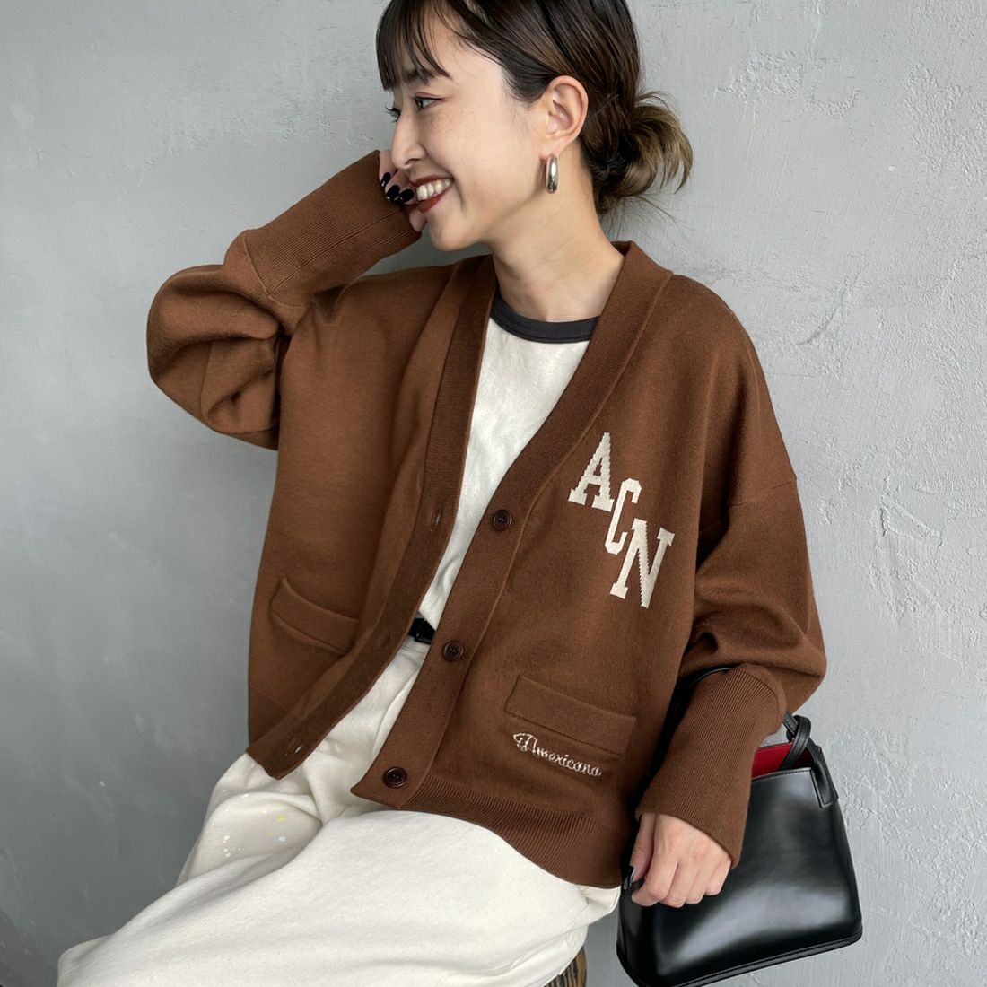 ﾌﾞﾗｳﾝ&&モデル身長：150cm 着用サイズ：ONE SIZE&&