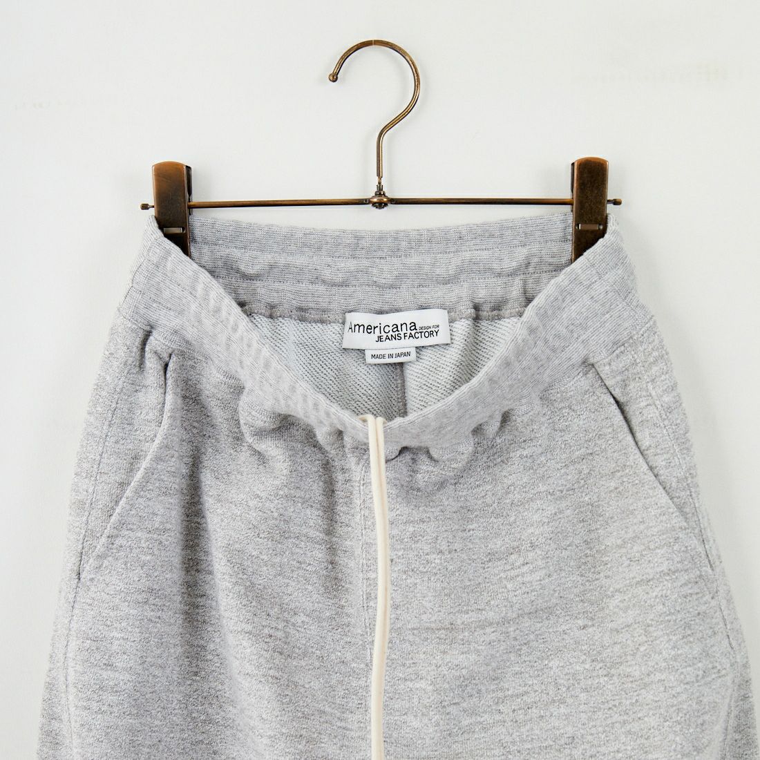 Americana × JEANS FACTORY [アメリカーナ × ジーンズファクトリー] 別注 カレッジロゴ スウェットパンツ [BRF-788A-1-JF] ﾓｸｸﾞﾚｰ