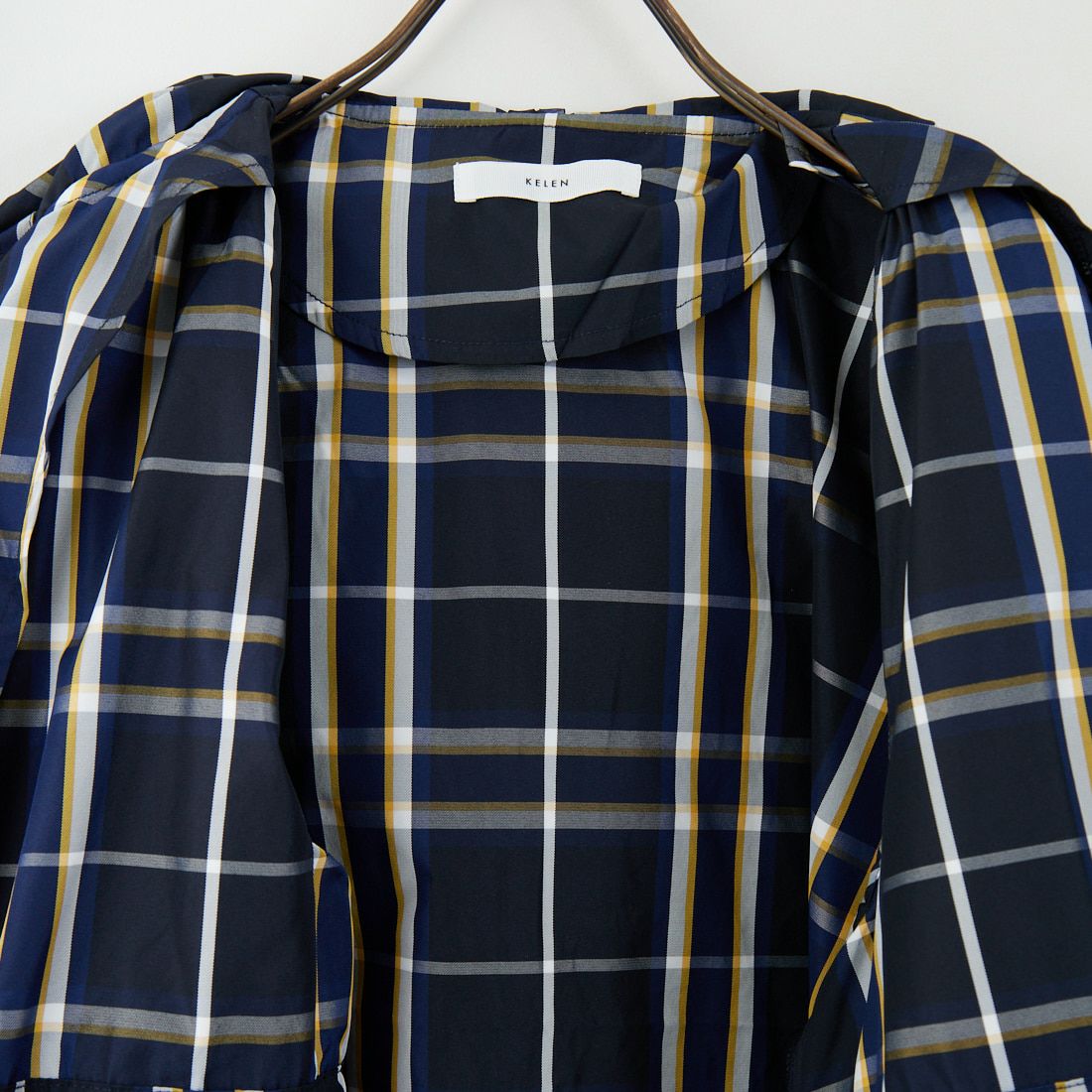 Kelen [ケレン] チェックフーディジャケット [LKL24FJK2037] NAVY