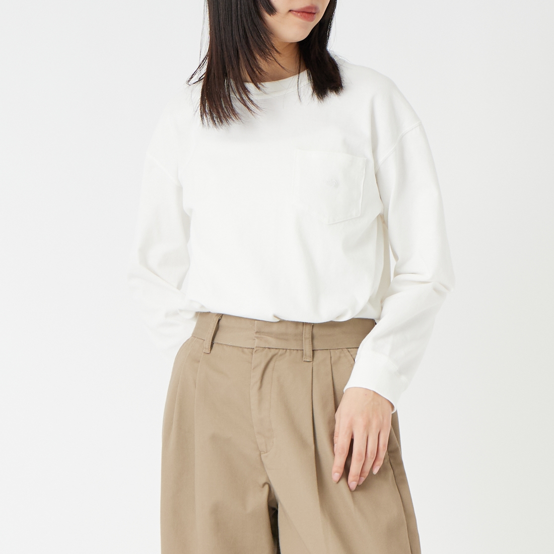 OW OFF WHI&&モデル身長：167cm 着用サイズ：WS&&