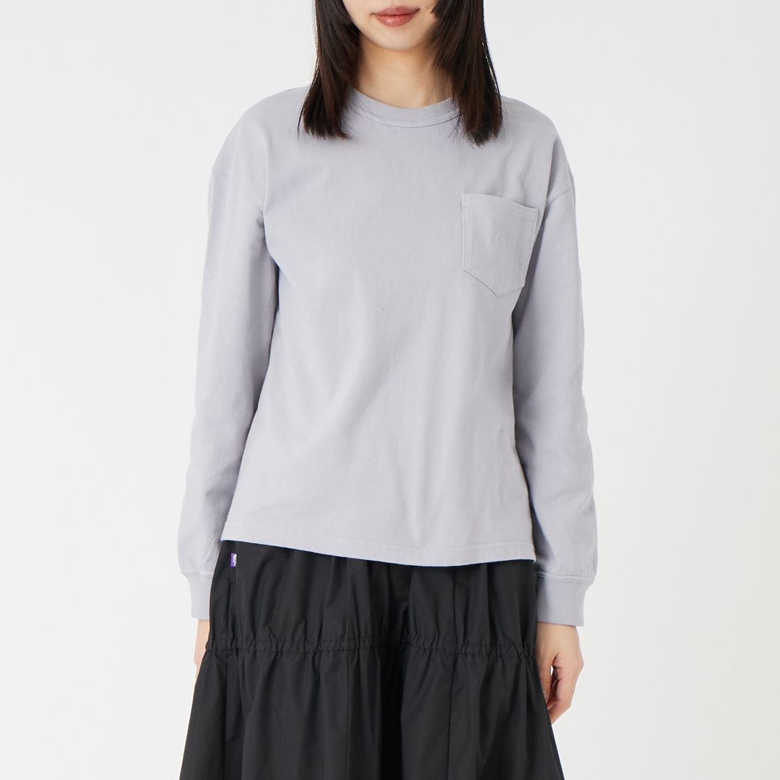 THE NORTH FACE PURPLE LABEL [ザ ノースフェイス パープルレーベル] 8オンスフィールド ロングスリーブポケットTシャツ [N25FT063] OW OFF WHI