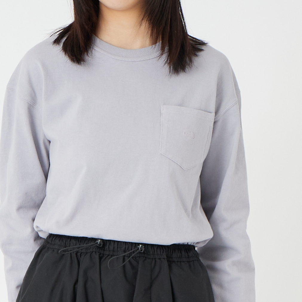 THE NORTH FACE PURPLE LABEL [ザ ノースフェイス パープルレーベル] 8オンスフィールド ロングスリーブポケットTシャツ [N25FT063] AH ASPHALT