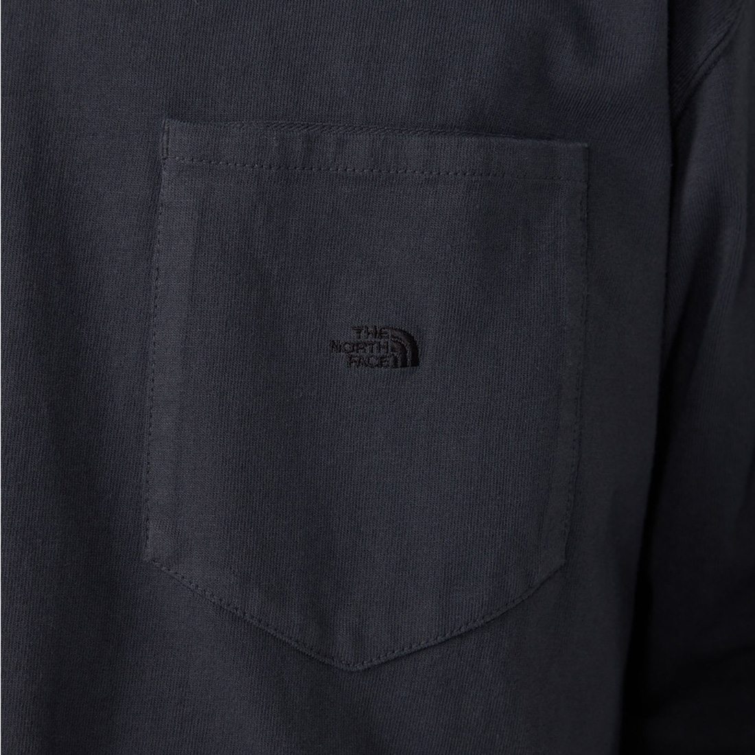 THE NORTH FACE PURPLE LABEL [ザ ノースフェイス パープルレーベル] 8オンスフィールド ロングスリーブポケットTシャツ [N25FT063] AH ASPHALT &&モデル身長：179cm 着用サイズ：M&&