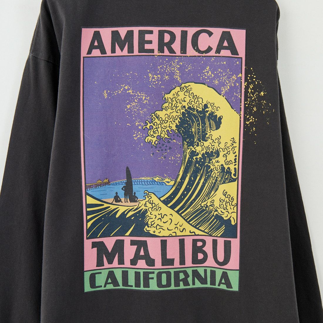 ILL ONE EIGHTY [イル ワンエイティ] アメリカンウェーブ ロングスリーブTシャツ [ILL252-02B] BLACK