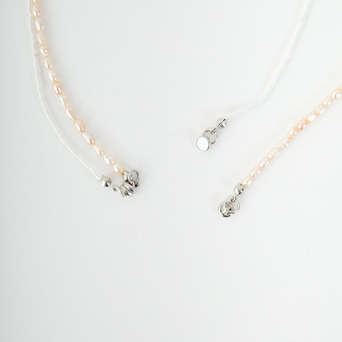 STELLA CIFFON [ステラシフォン] 淡水パールコンビネーションネックレス [AST3-26N10] 00 SILVER
