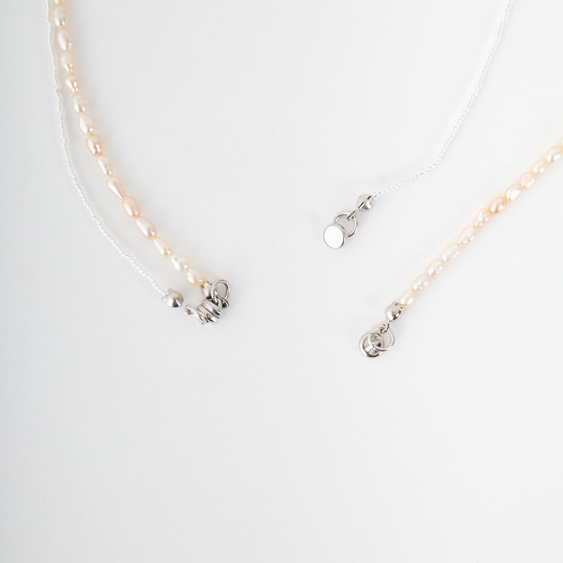 STELLA CIFFON [ステラシフォン] 淡水パールコンビネーションネックレス [AST3-26N10] 00 SILVER