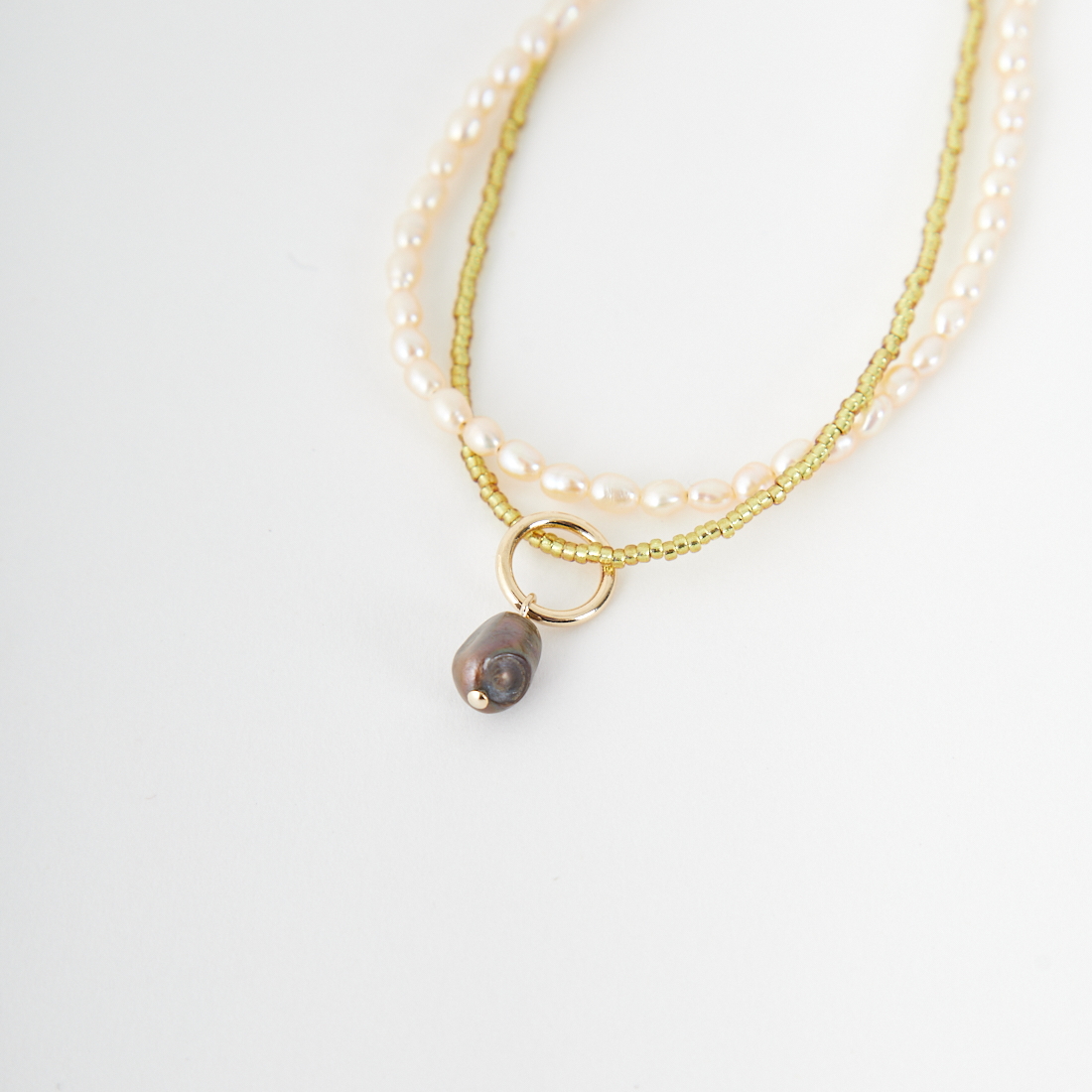 STELLA CIFFON [ステラシフォン] 淡水パールコンビネーションネックレス [AST3-26N10] 99 GOLD