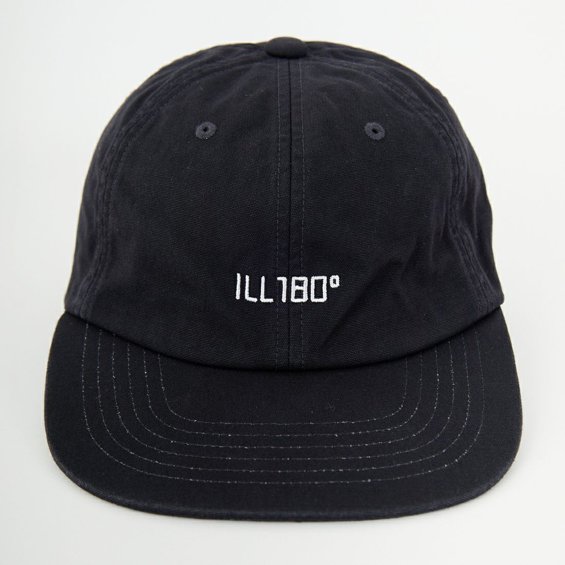 ILL ONE EIGHTY [イル ワンエイティ] ロゴ刺繍キャップ [ILL251-57BC] BLACK