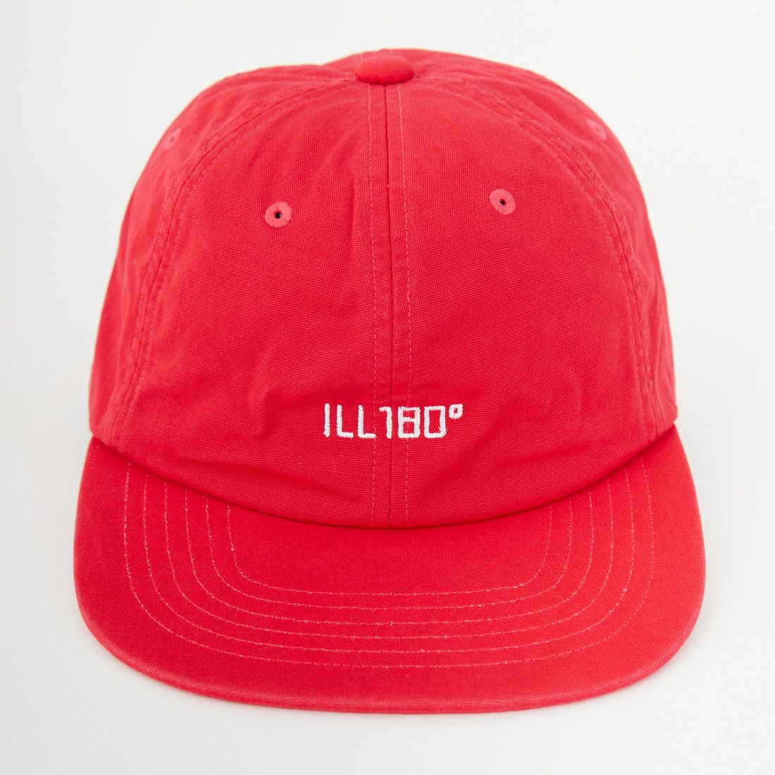 ILL ONE EIGHTY [イル ワンエイティ] ロゴ刺繍キャップ [ILL251-57BC] RED