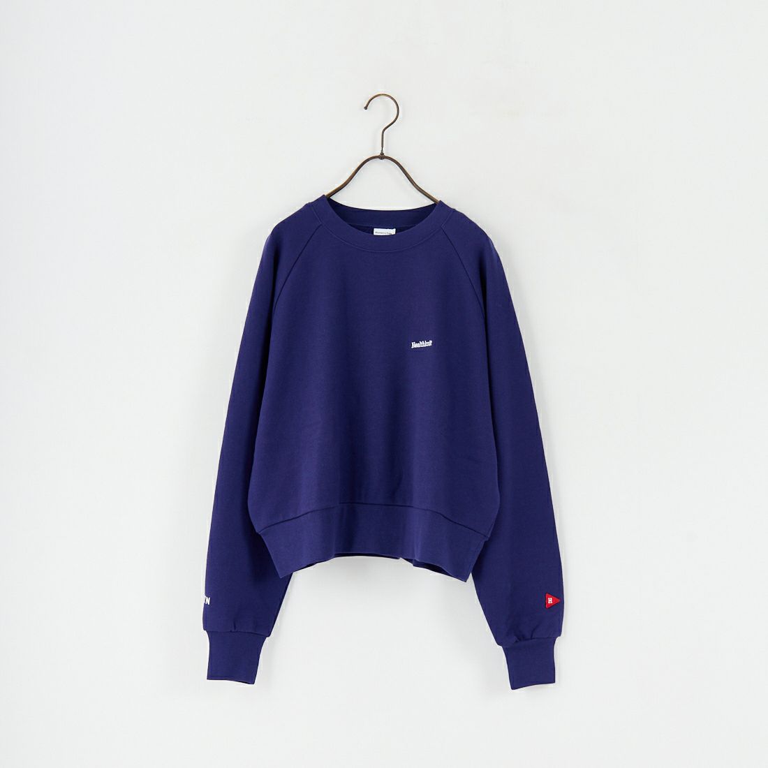 Health knit [ヘルスニット] 別注 ショート丈 クラシックラグランスリーブスウェット [HR25F-L269IN-JF] NAVY