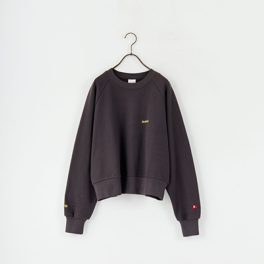 Health knit [ヘルスニット] 別注 ショート丈 クラシックラグランスリーブスウェット [HR25F-L269IN-JF] CHARCOAL