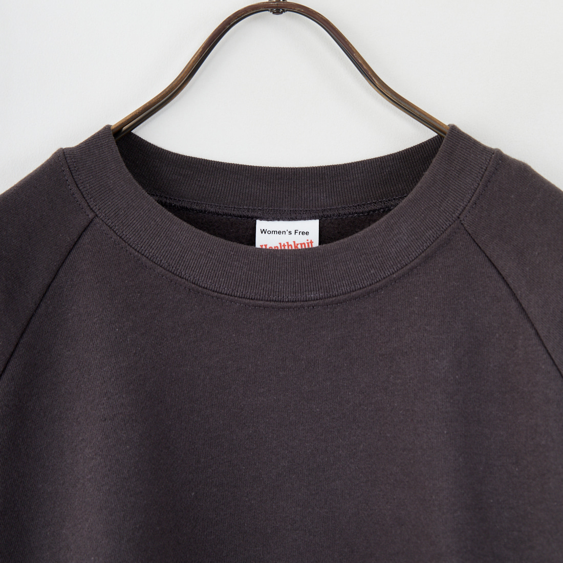 Health knit [ヘルスニット] 別注 ショート丈 クラシックラグランスリーブスウェット [HR25F-L269IN-JF] CHARCOAL