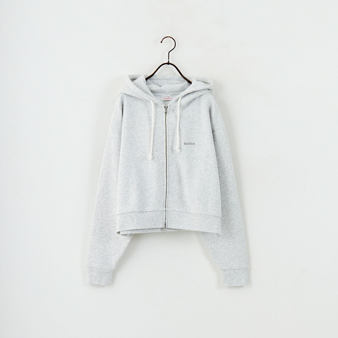 Health knit [ヘルスニット] 別注 ショート丈 クラシックスウェットジップパーカー [HR25F-L270IN-JF] H.GRAY