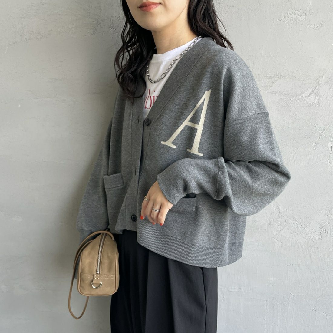 ﾁｬｺｰﾙ&&モデル身長：160cm 着用サイズ：ONE SIZE&&