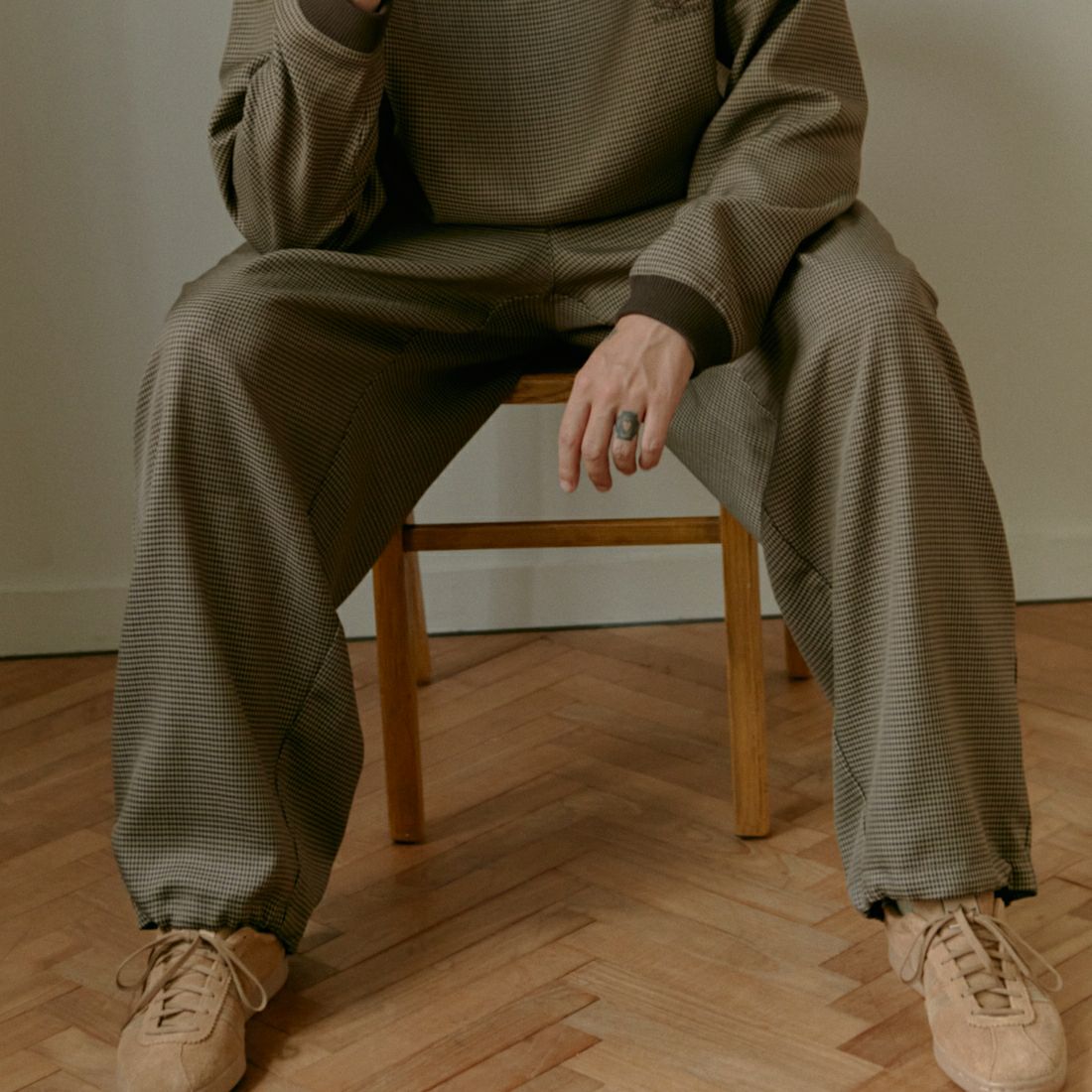 UMBRO [アンブロ] 別注 ワンポイント刺繍ロゴ トラックパンツ [KBT126-NK-PT2-MS-JF] CHECK