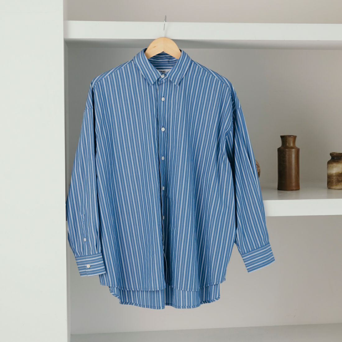 USINE [ユジーヌ] オーバーサイズドレスシャツ [IN1-SH-5] BLU ST