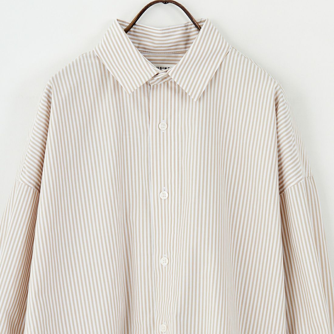 USINE [ユジーヌ] オーバーサイズドレスシャツ [IN1-SH-5] BEG ST