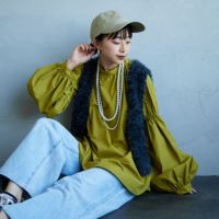 MUSTARD&&モデル身長：150cm 着用サイズ：F&&