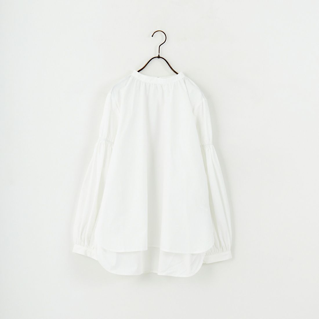 USINE [ユジーヌ] 袖ボリュームチュニックブラウス [IN2-SH-5] WHITE