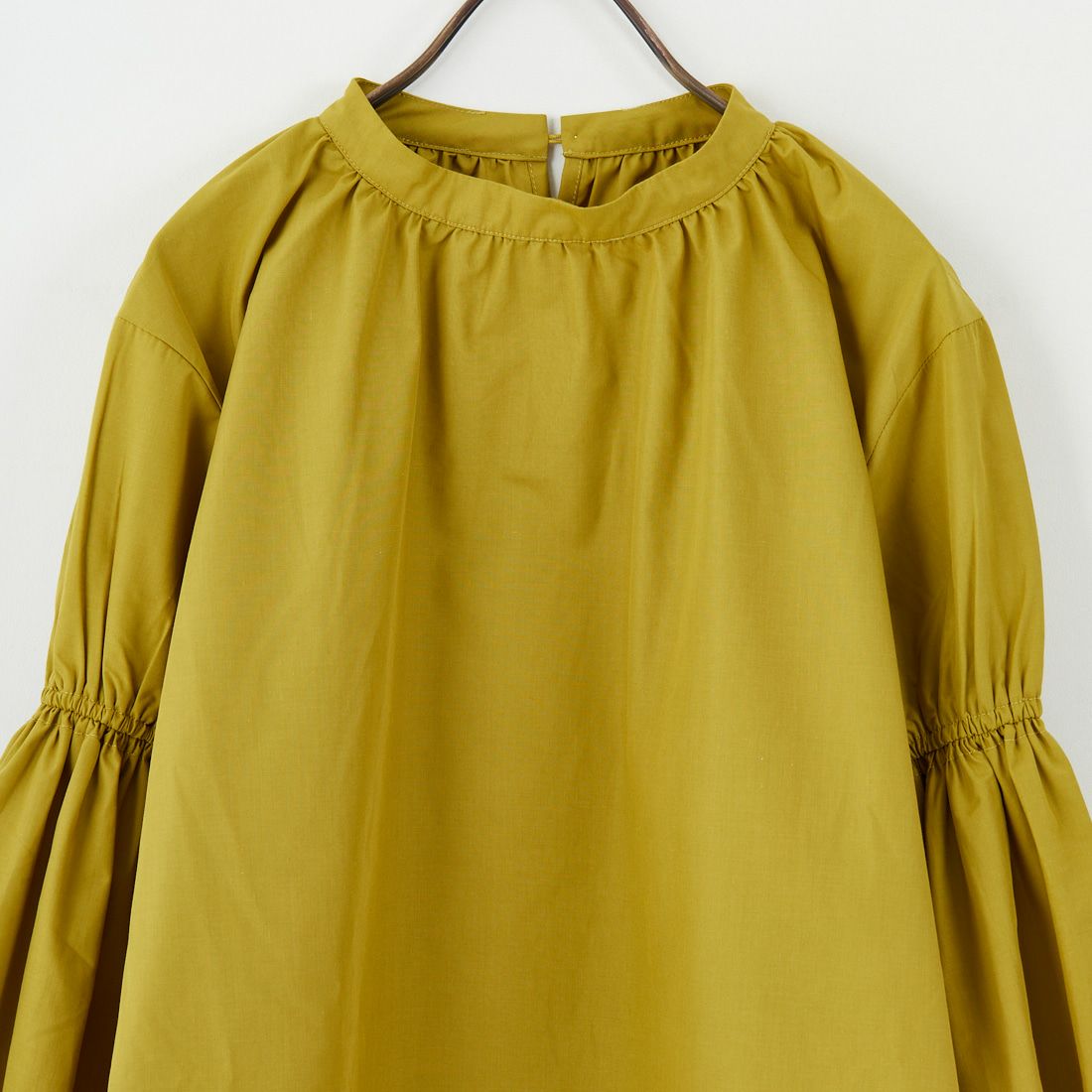 USINE [ユジーヌ] 袖ボリュームチュニックブラウス [IN2-SH-5] MUSTARD
