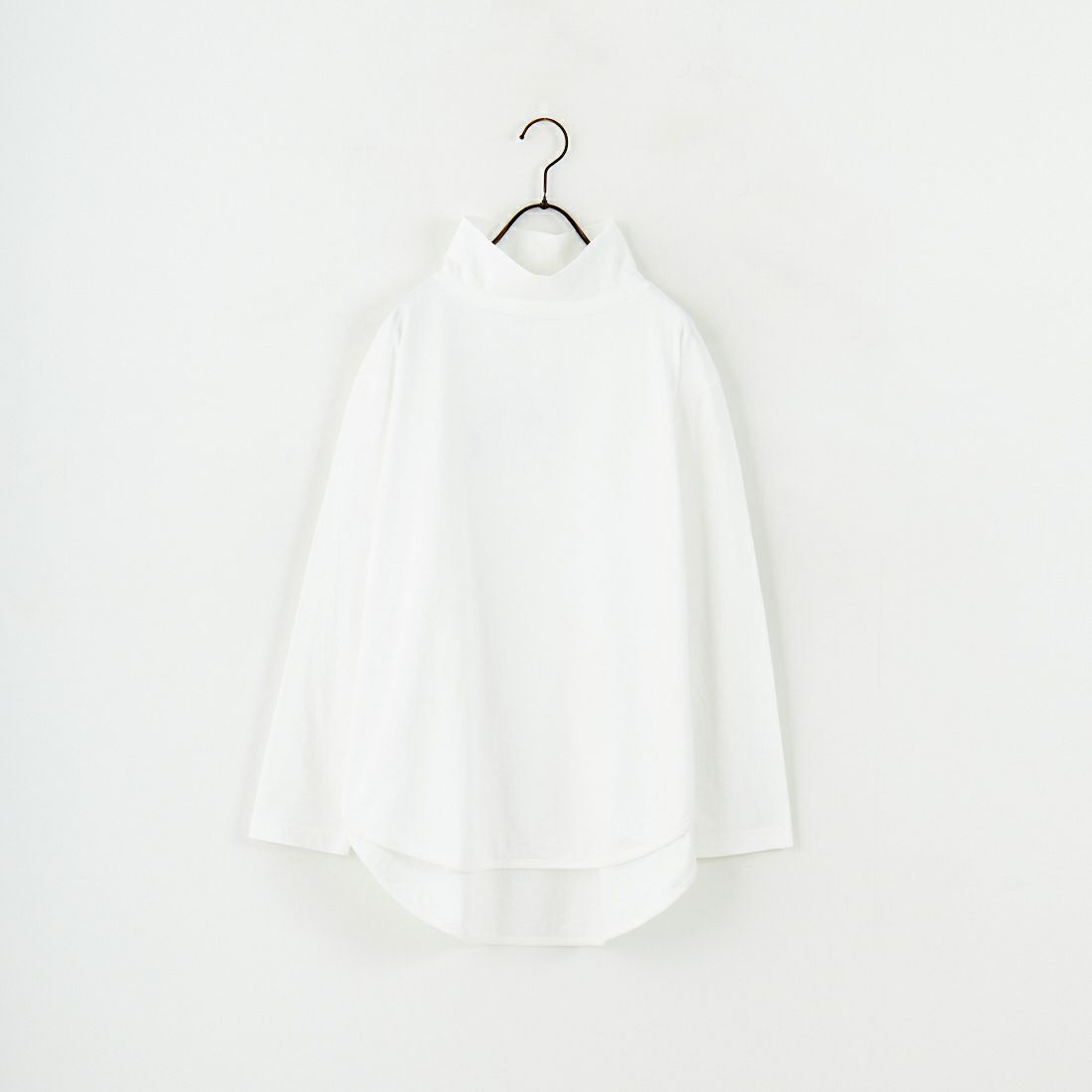 tumugu: [ツムグ] 裾ラウンドハイネックロングTシャツ [TC22301] 02 OFF