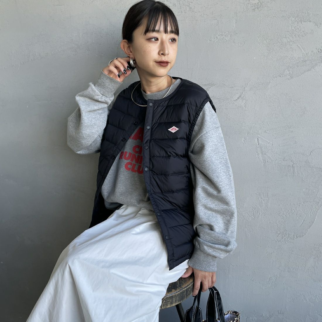 DANTON [ダントン] インナーダウン クルーネックベスト [DT-A0002RRT