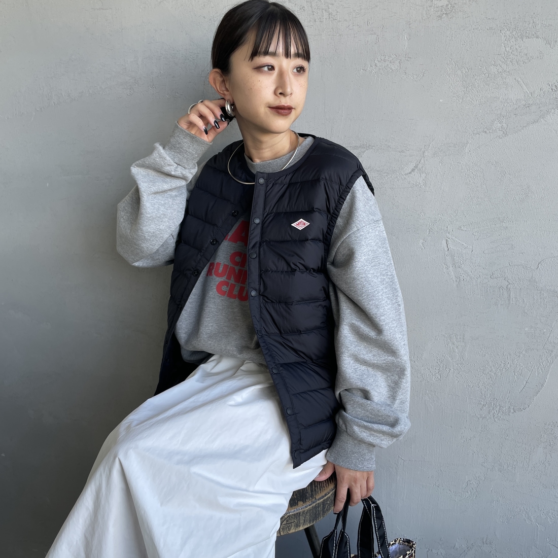 BLACK&&モデル身長：150cm 着用サイズ：S&&