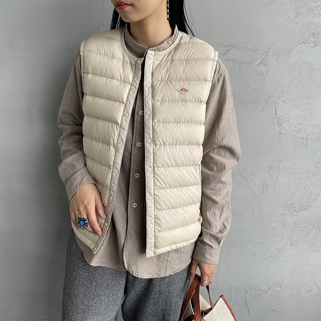 OYSTER WHI&&モデル身長：156cm 着用サイズ：S&&