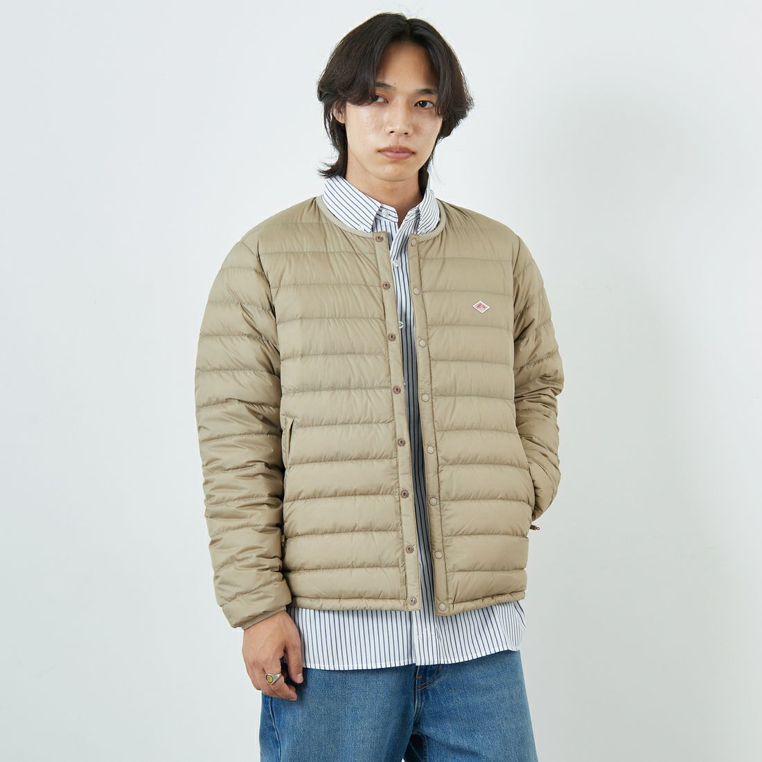 DANTON ＊インナーダウンジャケット＊ M 収納袋付き　ベージュ 楽天市場】ダントン インナーダウン ベージュの通販