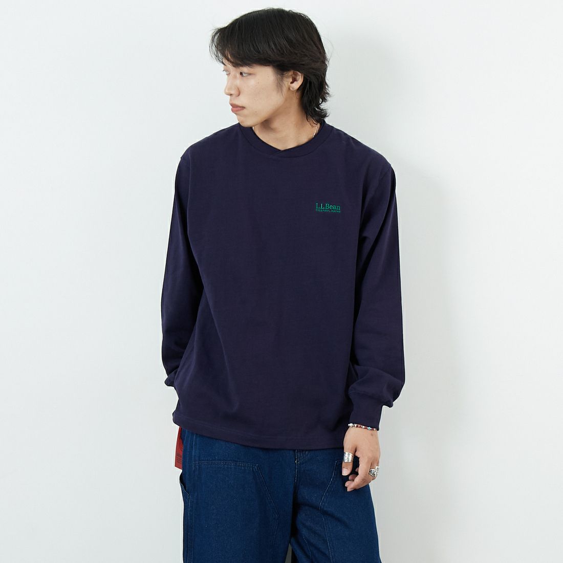L.L.BEAN [エルエルビーン] ユニオン ロングスリーブTシャツ [5475-1031] 09 WHITE