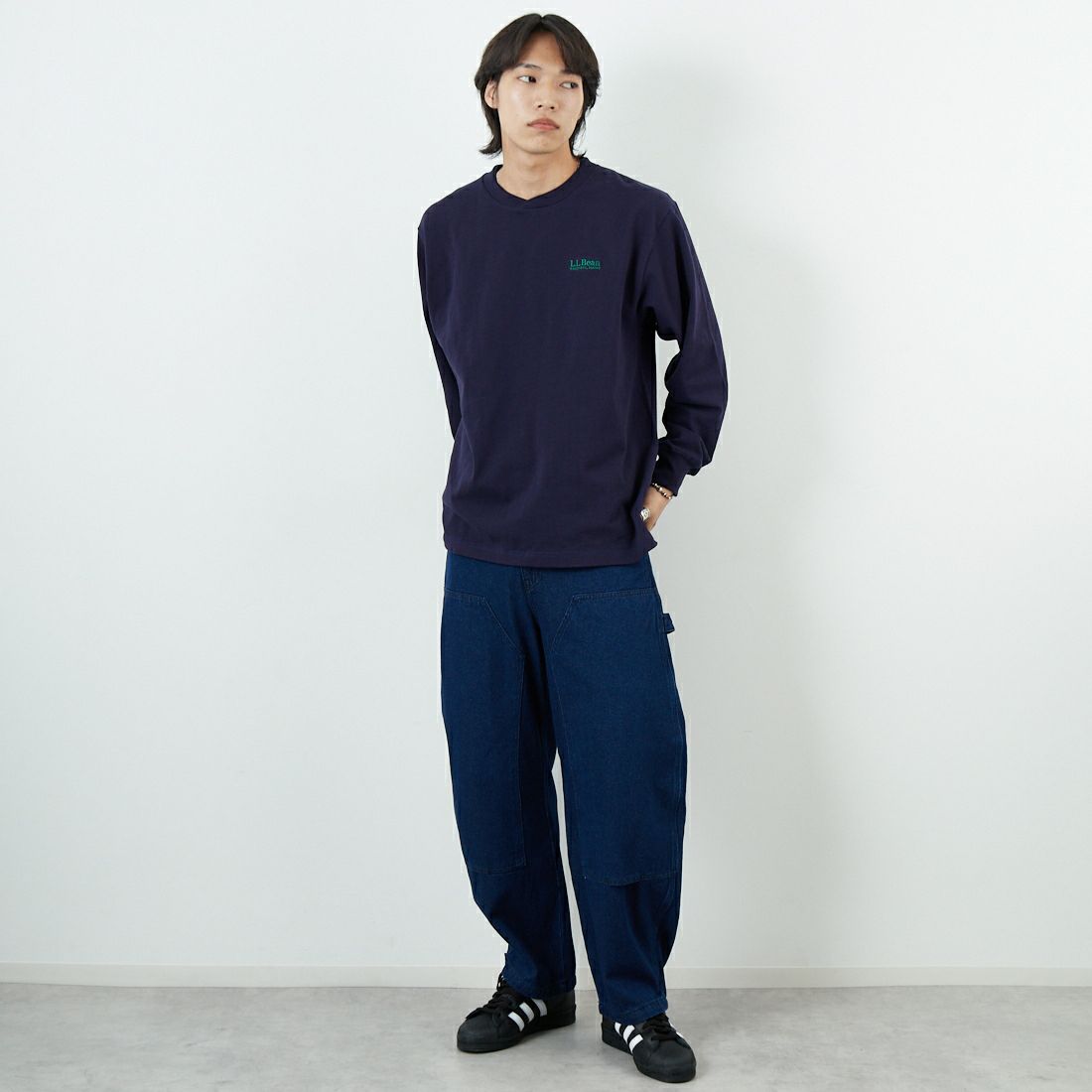 L.L.BEAN [エルエルビーン] ユニオン ロングスリーブTシャツ [5475-1031] 09 WHITE