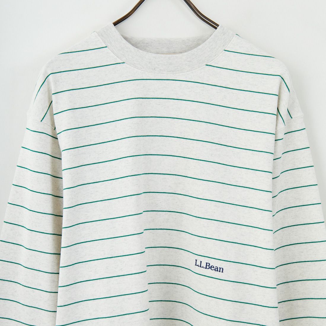 L.L.BEAN [エルエルビーン] ユニオン ロングスリーブ ストライプTシャツ [5475-1033] 90 BIR/GRA