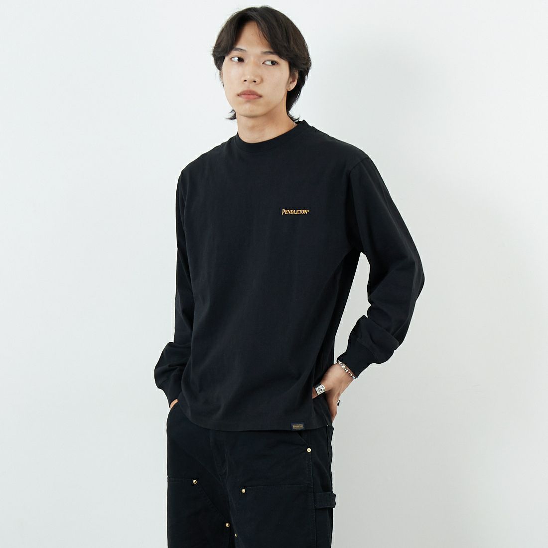 PENDLETON [ペンドルトン] バックプリント ロングスリーブTシャツ [5475-1015] 49 BLACK H