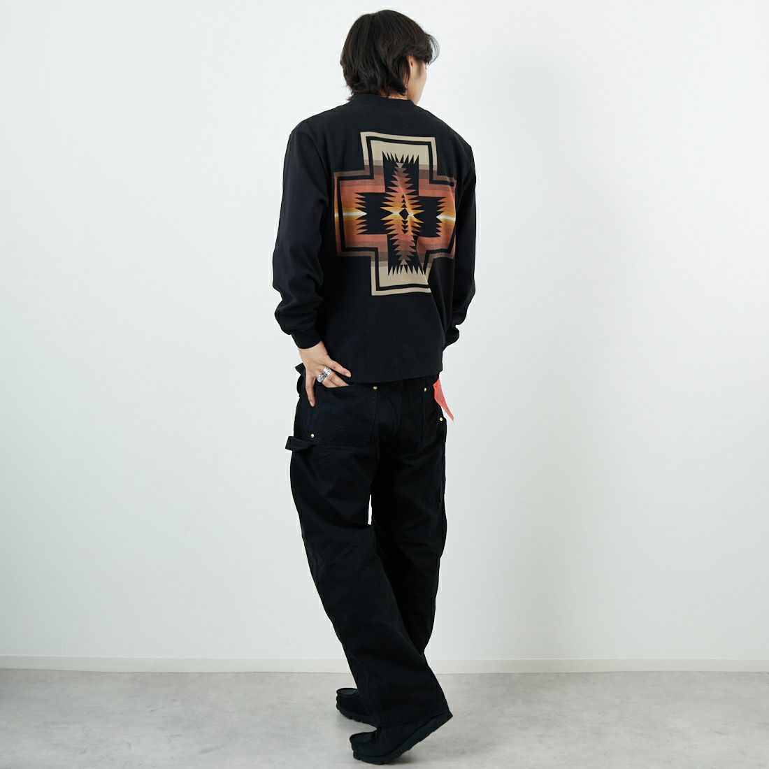 PENDLETON [ペンドルトン] バックプリント ロングスリーブTシャツ [5475-1015] 49 BLACK H